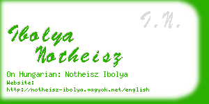 ibolya notheisz business card